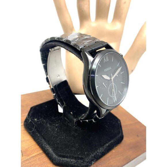 Fossil Men's Watch BQ2365 Fenmore Quartz Black Dial Stainless Steel 44mm - Picture 14 of 14